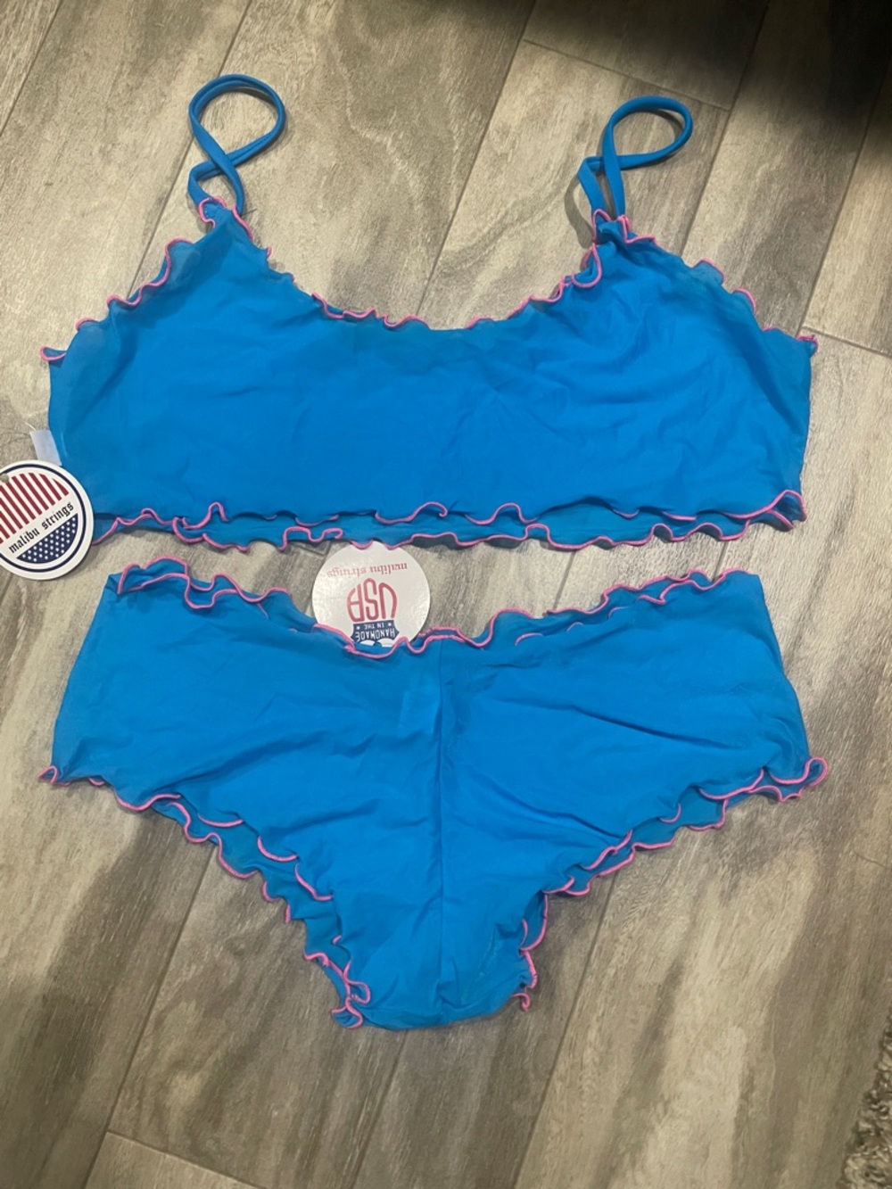 Malibu Strings Sheer bikini set